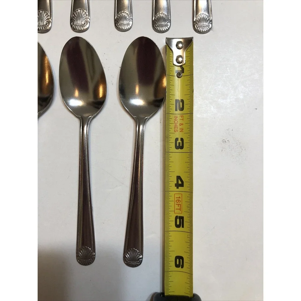 Utica Stainless Steel Flatware Mixed Lot Of 12 Sea Sprite Pattern Silverware